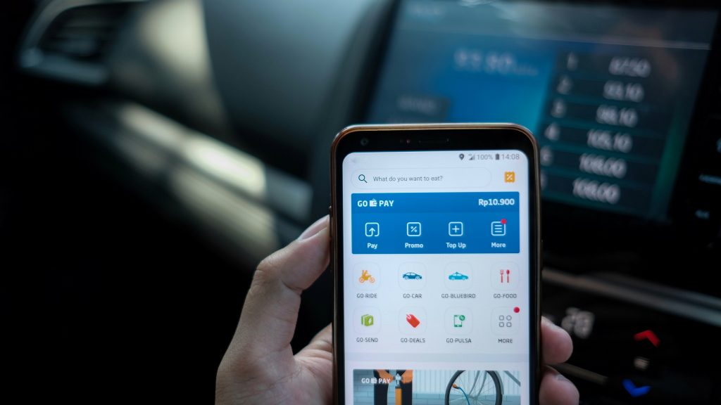 person holding android phone