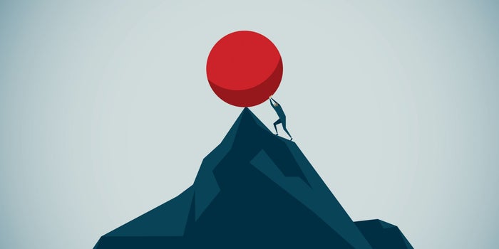 sisyphus simbolyzing crisis management