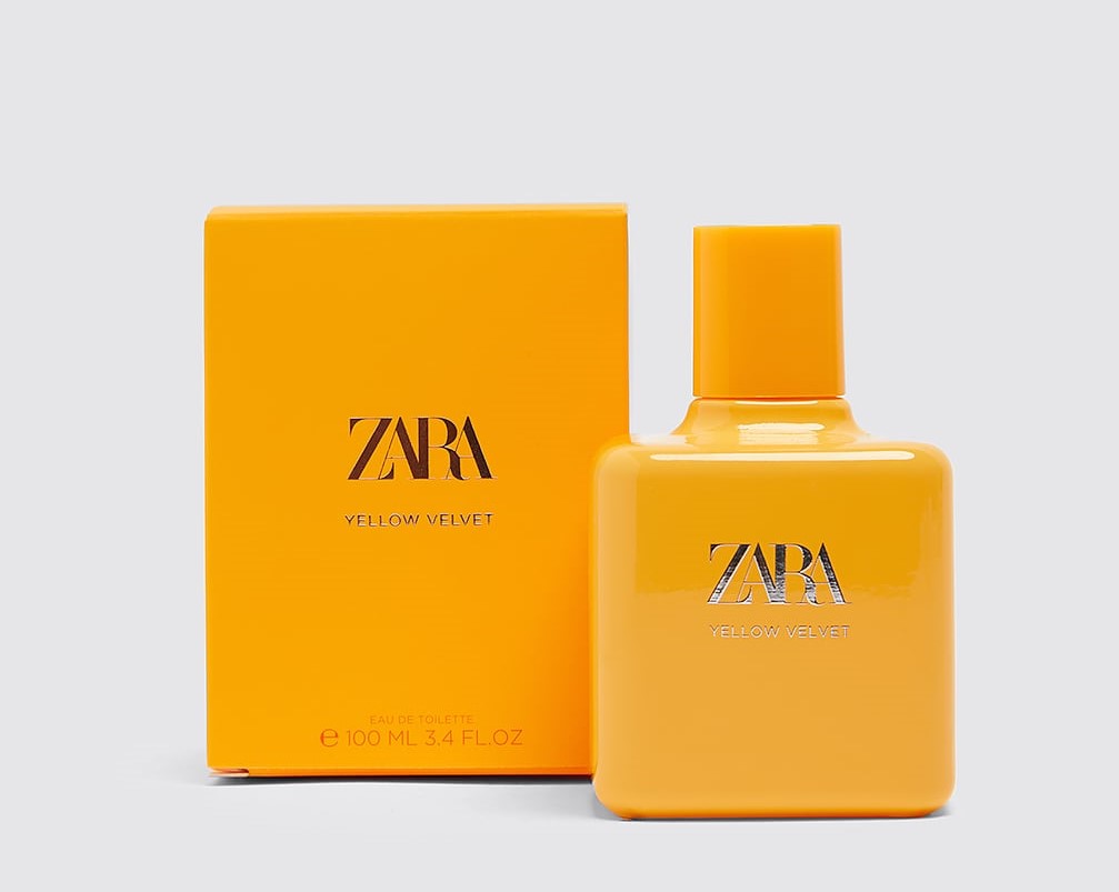 yellow zara perfume with box
